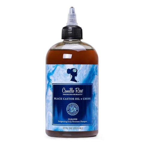 Camille Rose Black Castor Oil + Chebe -päänahan käsittely Shampoo 12 Oz