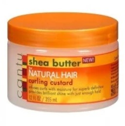 Cantu Shea Butter Natural hiukset määrittelevät ja kiiltävä vaniljakastike 12oz