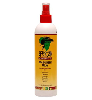 Afrikkalainen Essence Braid Sheen Spray 12oz