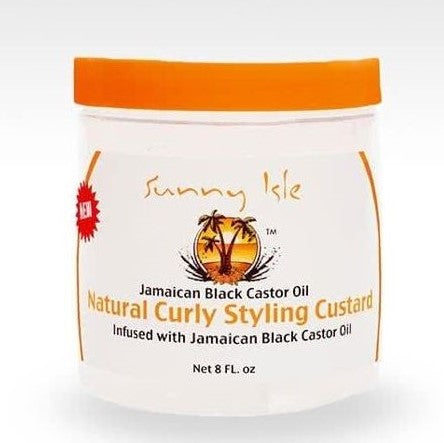 Sunny Isle Jamaikan musta risiiniöljy Curly Custad 237 ML
