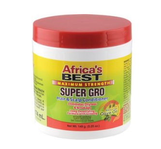 Afrikan paras super gro -hius- ja päänahan hoitoaine Suurin lujuus 149 gr