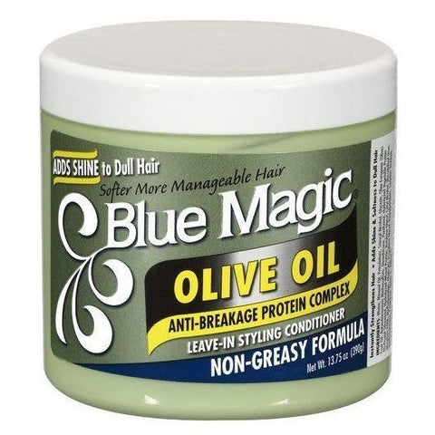 Sininen maaginen oliiviöljy jättää tyylihoitoaineen 390 gr