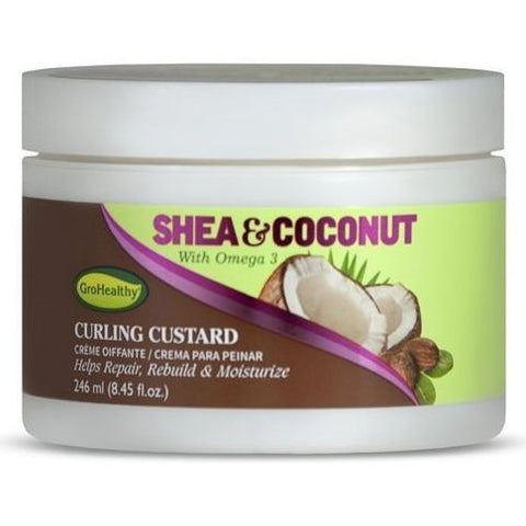 Gro Healthy Shea & Coconut Curling Custad 246ml
