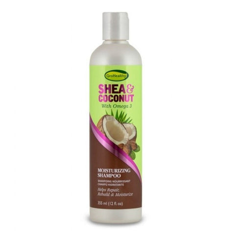 Gro Healthy Shea ja kookospähkinä kosteuttava shampoo 355ml