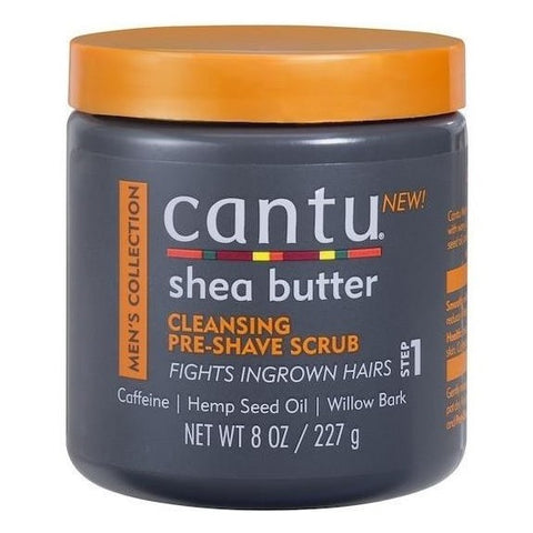 Cantu Shea Butter Men's Collection Solding Pre Shave Scrub 8 oz