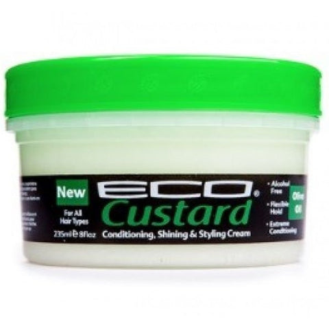 Eco -vaniljakastikon ilmastointi Shining & Styling Cream oliiviöljy 8 unssia