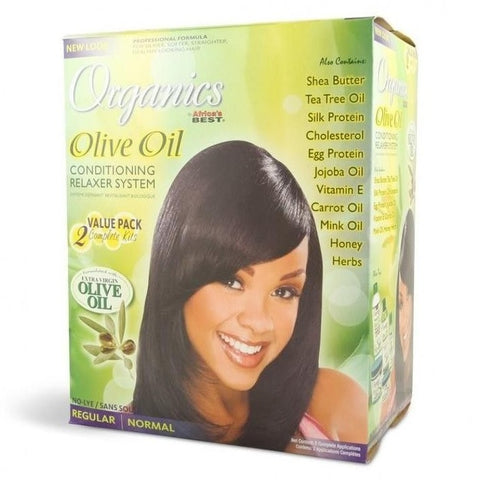 Africa's Best Organics Olive Oil Conditioning Relaxer System Regular