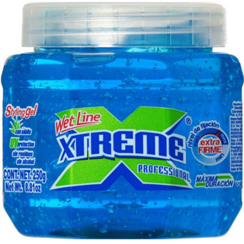 Märkäviiva Xtreme Professional Styling Gel Extra Hold Blue, 8,8 unssia / 250 ml