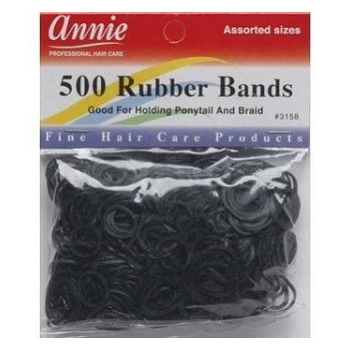 Annie -kuminauhat mustat 500 kpl