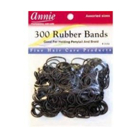 Annie Black Rubber Bands 300 kpl
