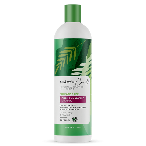 Kostea kihara sulfaattivapaa kiharan parantava shampoo 473 ml