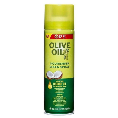 Ors oliiviöljy ravitseva kiiltävä suihke infusoitu kookosöljy 11,5 unssia