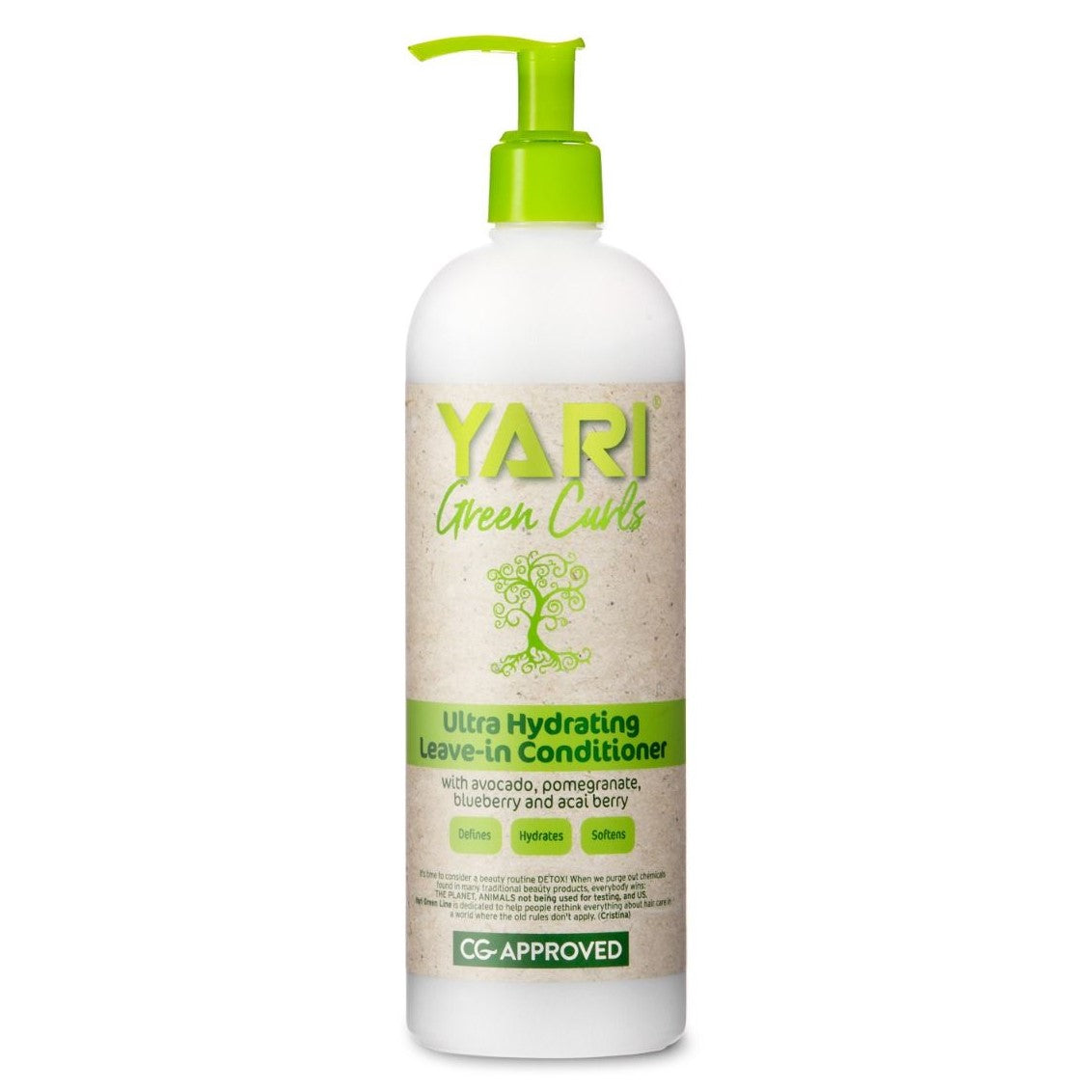 Yari Green Curls Ultra-kosteuttava jättäminen hoitoaine 500 ml